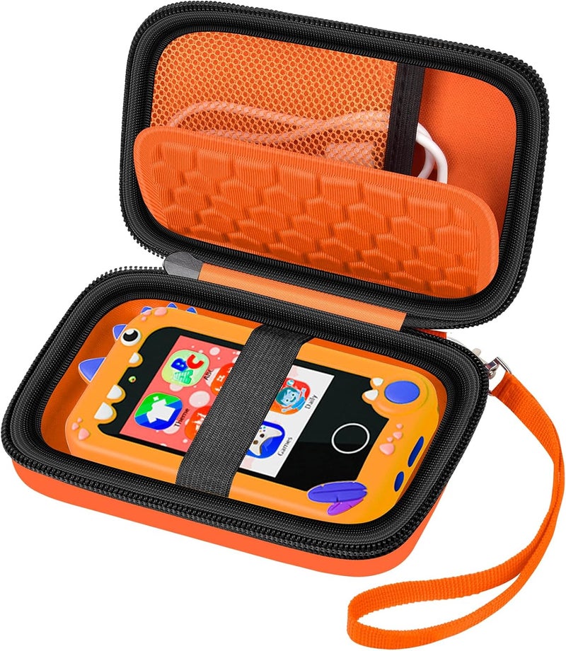 ALKOO Kids Toy Smartphone Case Compatible with Kikapabi/for Joozfee/for dancingcow/for Prysyedawn, Learning Toys Holder for Toddler Play Cell Phone, SD Card, Over 7 Years Age (Orange) - Image 1